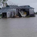 সুনামগঞ্জে এক সড়কের ৯ স্থানে ভেঙে পানি ঢুকছে, তাহিরপুরের সঙ্গে যোগাযোগ বন্ধ