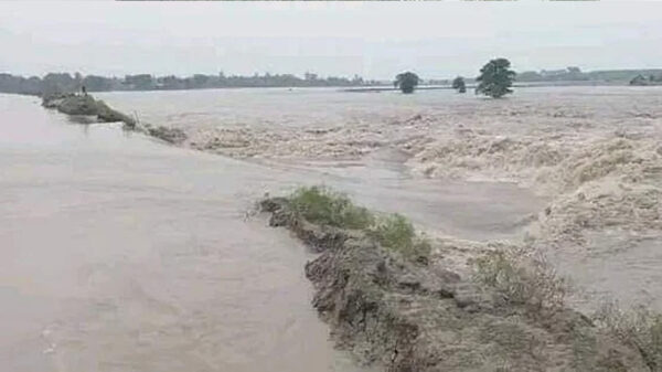 খুলনার পাইকগাছায় বেড়িবাঁধ ভেঙে ৫ গ্রাম প্লাবিত