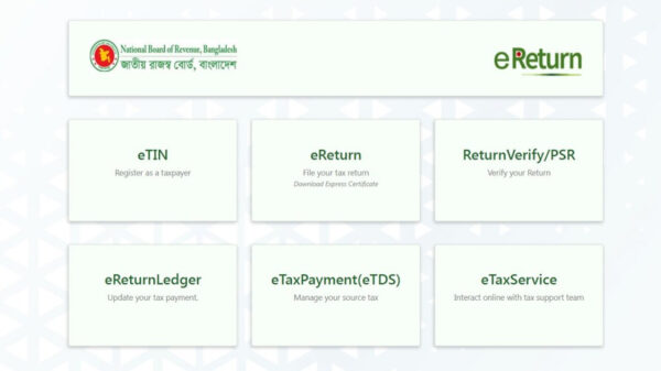 সোমবার থেকে অনলাইনে দাখিল করা যাবে আয়কর রিটার্ন