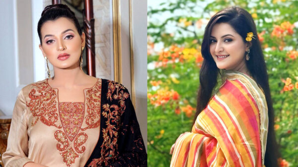 এই, মেয়েদের বাজার কী— বর্ষাকে ধুয়ে দিলেন পরীমণি
