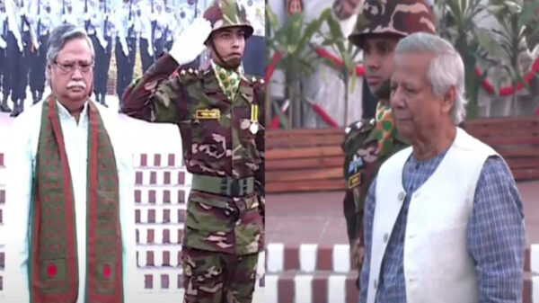 স্মৃতিসৌধে রাষ্ট্রপতি ও প্রধান উপদেষ্টার শ্রদ্ধা