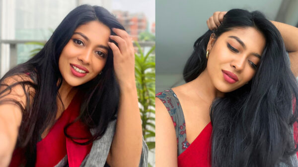 শাড়িতে মুগ্ধতা ছড়াচ্ছেন জেফার