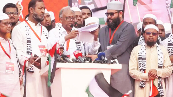 ‘মার্চ ফর গাজা’র ঘোষণাপত্র ইসরায়েলের সাথে সকল চুক্তি বাতিল ও সম্পর্ক ছিন্নের আহ্বান