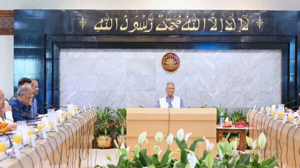 উপদেষ্টা পরিষদের সভায় প্রধান উপদেষ্টা