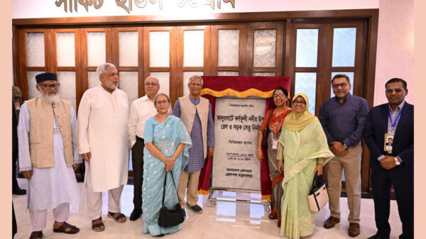 কর্ণফুলী নদীর ওপর রেল ও সড়ক সেতু নির্মাণকাজের উদ্বোধন