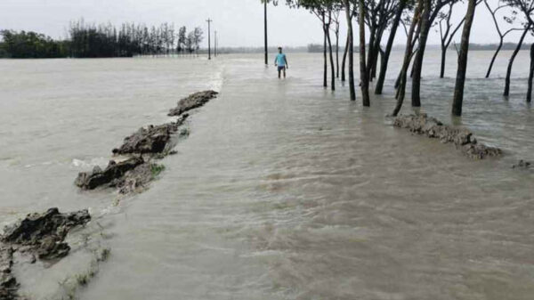 লক্ষ্মীপুরে জোয়ারের পানিতে ৪০ গ্রাম প্লাবিত, দুর্ভোগ