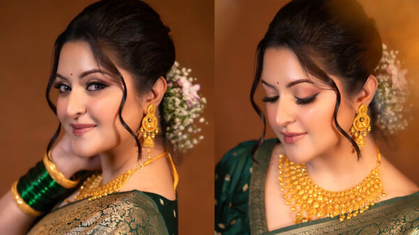 বেনারসি, ভারী গহনায় চমকে দিলেন পরীমণি