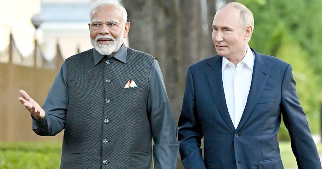ট্রাম্পের সঙ্গে টানাপোড়েনের মধ্যেই পুতিনের সঙ্গে বৈঠক মোদির
