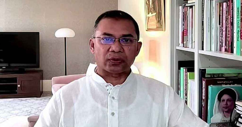 নির্বাচনের মধ্য দিয়ে গণতান্ত্রিক রাষ্ট্র গড়ে তুলতে হবে: তারেক রহমান