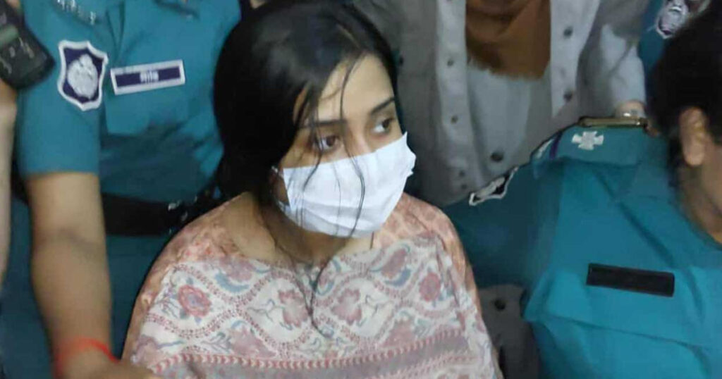 মেজর সাদিকের স্ত্রী সুমাইয়া জাফরিন ৫ দিনের রিমান্ডে