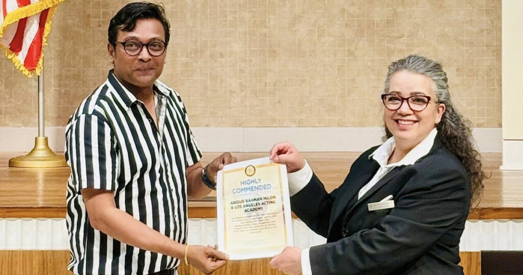 যুক্তরাষ্ট্রে বড় সম্মাননা পেলেন অভিনেতা মিলন