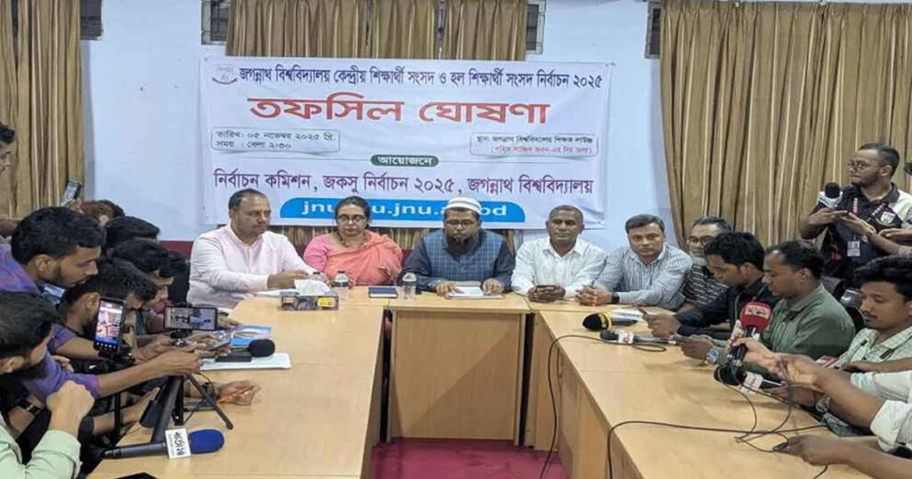 জকসু নির্বাচনের তফসিল ঘোষণা জকসু নির্বাচনের তফসিল ঘোষণা