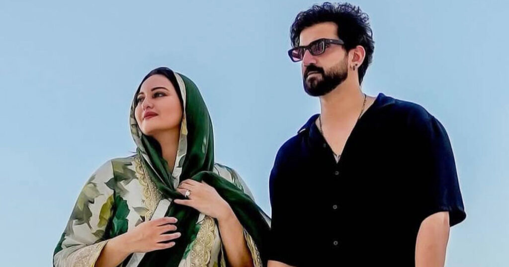 স্বামীকে নিয়ে মসজিদ ঘুরে দেখলেন সোনাক্ষী