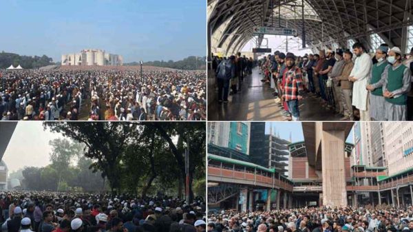 খালেদা জিয়ার জানাজায় স্মরণকালের রেকর্ড মানুষের অংশগ্রহণ