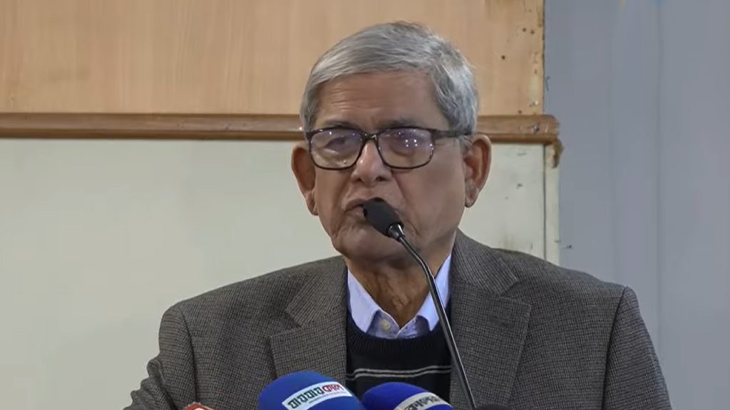 বেগম খালেদা জিয়ার মৃত্যু দেশের রাজনীতিতে বিশাল শূন্যতা ফখরুল