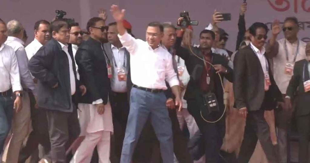 চট্টগ্রাম পলোগ্রাউন্ড মাঠের জনসভায় তারেক রহমান