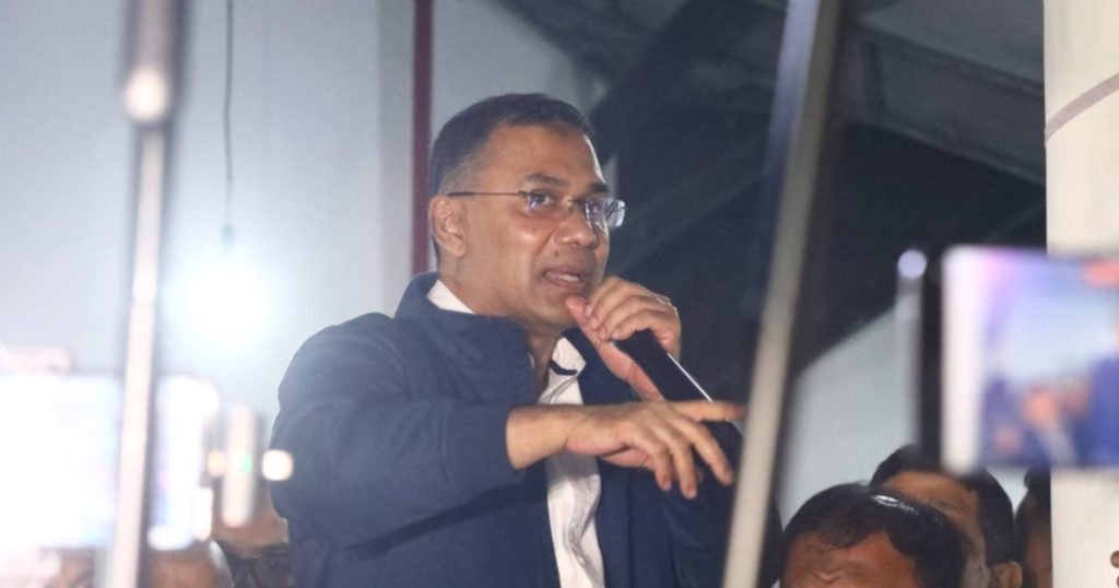 ধানের শীষে ভোট চেয়ে নির্বাচনী প্রচার শুরু তারেক রহমানের