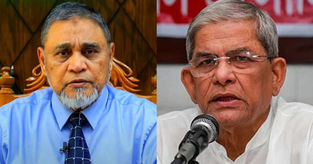 বিকেলে সিইসির সঙ্গে মির্জা ফখরুলের বৈঠকা