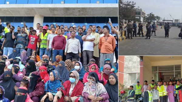 শ্রমিকদের কর্মবিরতিতে অচল চট্টগ্রাম বন্দর