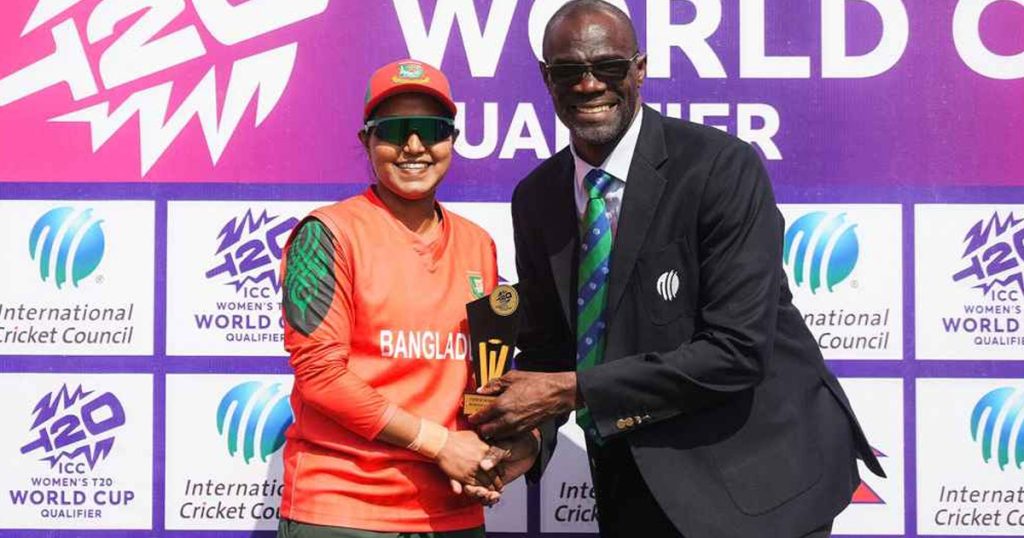 স্কটল্যান্ডকে রেকর্ড ব্যবধানে হারানোর দিনে ম্যাচসেরা জ্যোতি স্কটল্যান্ডকে রেকর্ড ব্যবধানে হারানোর দিনে ম্যাচসেরা জ্যোতি