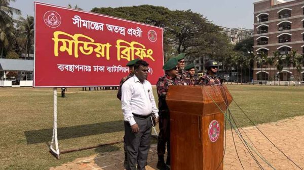 ৩৮ প্লাটুন বিজিবি নামছে তিন জেলায়