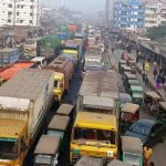 গাজীপুরে দুই মহাসড়কে ৫০ কিলোমিটার যানজট, ভাড়া তিনগুন