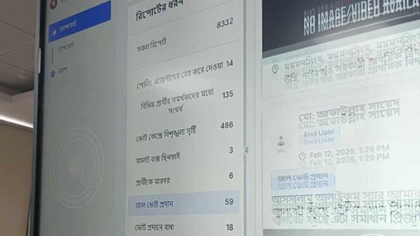 দুপুর ২টা পর্যন্ত সারাদেশে ৪৮৬টি বিশৃঙ্খলা, জালভোট ৫৯টি