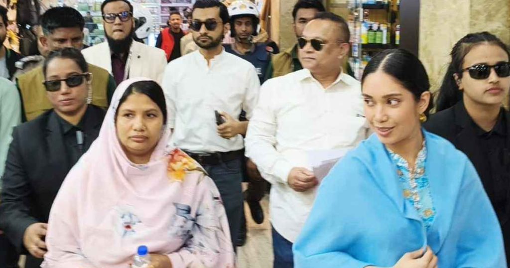 তারেক রহমানের পক্ষে গণসংযোগে মেয়ে ব্যারিস্টার জাইমা রহমান