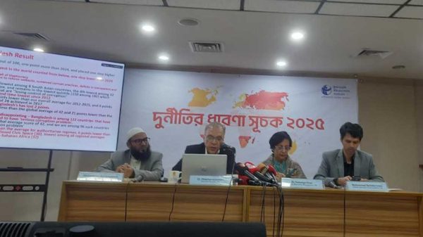 দুর্নীতিগ্রস্ত দেশের তালিকায় বাংলাদেশ ১৩তম
