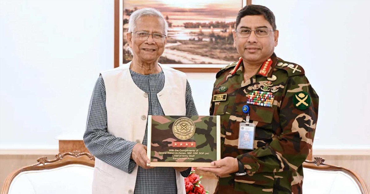 প্রধান উপদেষ্টার সঙ্গে সেনাপ্রধানের সাক্ষাৎ