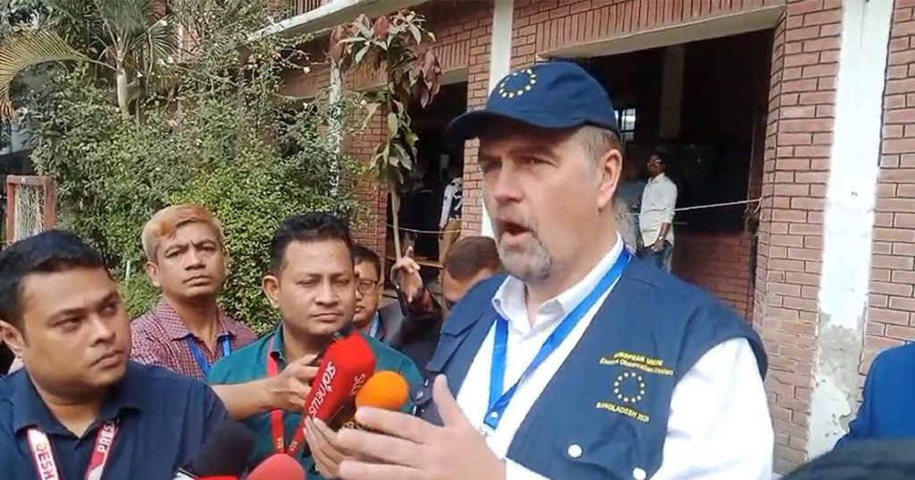 বাংলাদেশের গণতন্ত্রের জন্য আজ বিশেষ দিন: ইইউ পর্যবেক্ষক প্রধান বাংলাদেশের গণতন্ত্রের জন্য আজ বিশেষ দিন: ইইউ পর্যবেক্ষক প্রধান