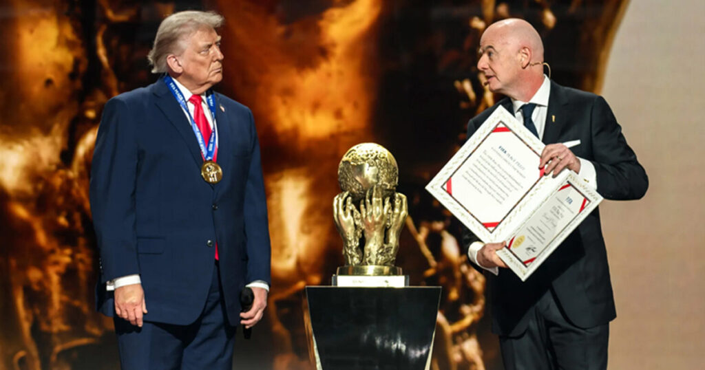 ট্রাম্পের চেয়ে ফিফা ‘শান্তি’ পুরস্কারের যোগ্য আর কেউ নেই: হোয়াইট হাউস