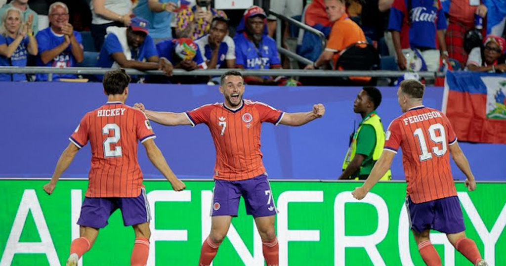ম্যাচের ২৮ মিনিটে হাইতির বিপক্ষে এগিয়ে স্কটল্যান্ড