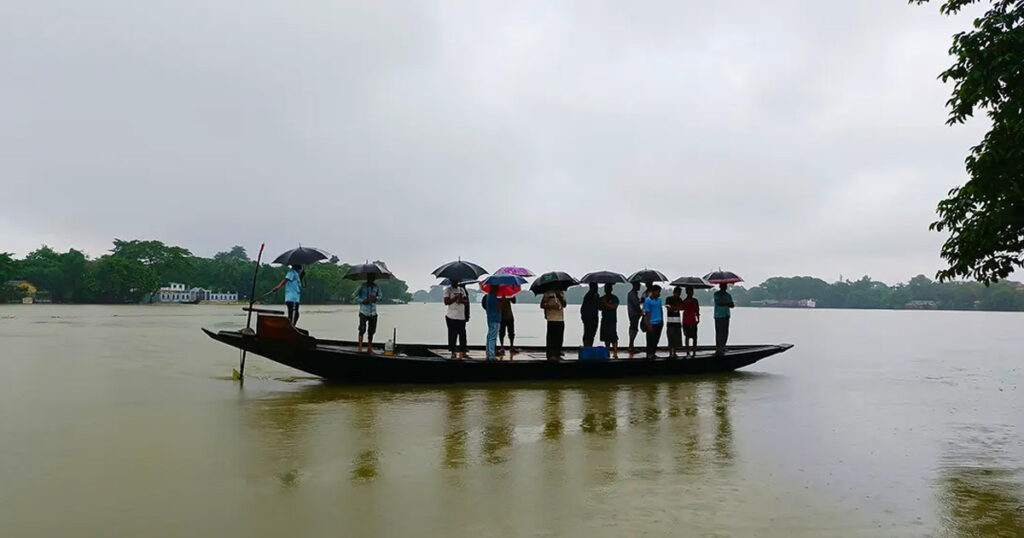 টানা বৃষ্টিতে সুনামগঞ্জে নদ-নদীর পানি বৃদ্ধি অব্যাহত