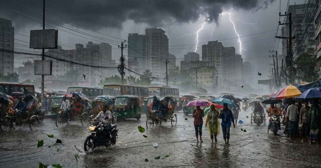 দুপুরের মধ্যে ৮ জেলায় ৬০ কিমি বেগে ঝড়-বজ্রবৃষ্টির শঙ্কা