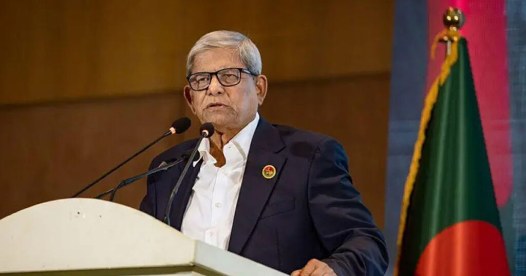 সন্ধ্যায় বঙ্গভবনে রাষ্ট্রপতির শপথ নেবেন মির্জা ফখরুল