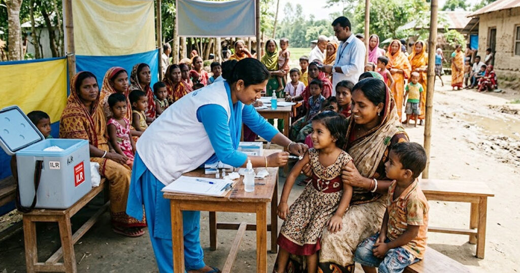 আজ থেকে হামের বিশেষ টিকা ক্যাম্পেইন শুরু