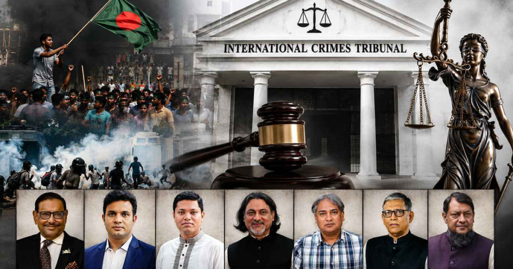 মানবতাবিরোধী অপরাধে ওবায়দুল কাদের-আরাফাতসহ ৭ জনের মৃত্যুদণ্ড