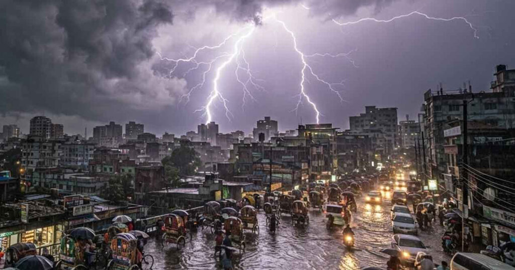 ঢাকাসহ ৬ বিভাগে বজ্রবৃষ্টির আশঙ্কা ঢাকাসহ ৬ বিভাগে বজ্রবৃষ্টির আশঙ্কা
